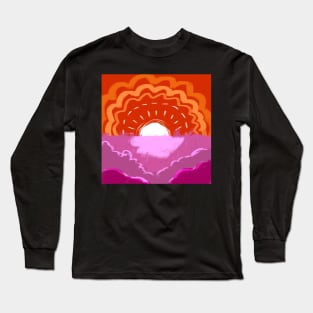 Subtle sunset lesbian Long Sleeve T-Shirt